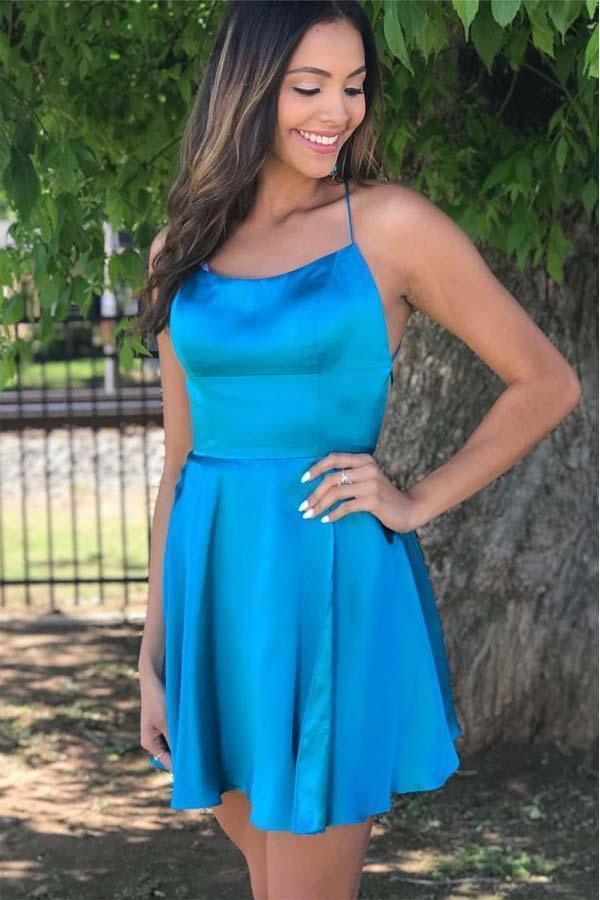Princess Straps Short Prom Dress Burgundy Homecoming Dress - Image 4