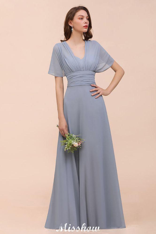 Sleeveless A-line Bridesmaid Dress Floor-Length Formal Dress - Image 7