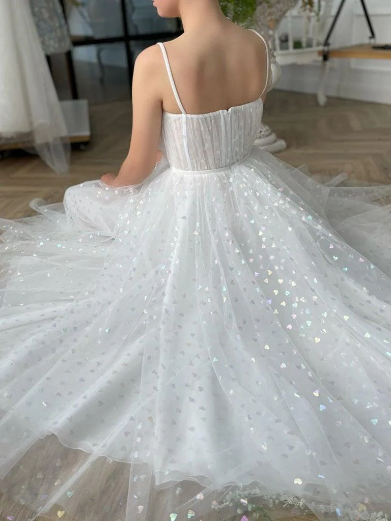 Tulle Sweetheart Straps Short Prom Dress Tea Length Homecoming Dresses - Image 4